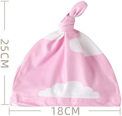 Upf50+ широко распространето сонце капа за момчиња девојчиња новороденче девојче момче памук цртан филм геометриски капа капаче