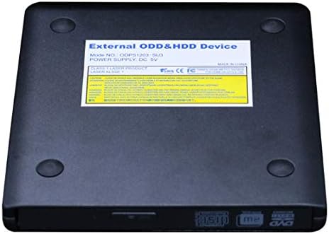Hiod Надворешен Оптички Диск Цд Диск Алуминиумска Легура Пренослив USB3. 0 DVD + / - Rw Препишувач Режач За Лаптоп/Компјутер/Windows/Mac