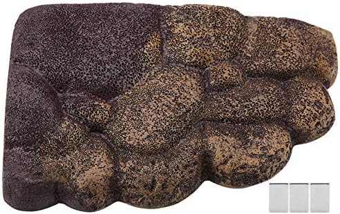 Платформа за желка Хепдд, желка лебдечки остров природна симулација желка лебдечка кора смола живеалишта карпи со магнет аквариум камен декор