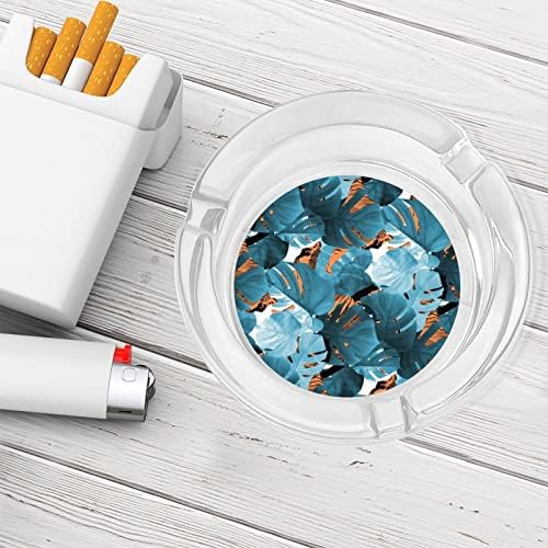 Палм Монстер и Тигерс стаклени пепелници за цигари за ветерници за отпадоци може да печати фенси фиоки за пепел за домашна канцеларија