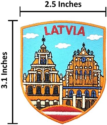 А-Ен Рига тактички штит за лепенка+Латвија знаме за вез за вез+Национална значка за знаме на знамето, закрпи и игла за подарок за сувенири