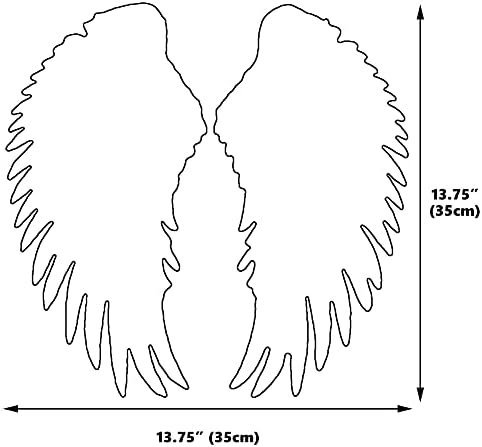 Локомо големо продолжение на ангелско крило железо на лепенка на лепенка на лепенка DIY апликација мотив за украс на јакна за облека