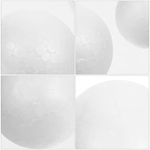 Јардве 110 парчиња занаетчиска пена топка бели топки мазни полистиренски тркалезни топки за пена Божиќна декорација за празник DIY уметности