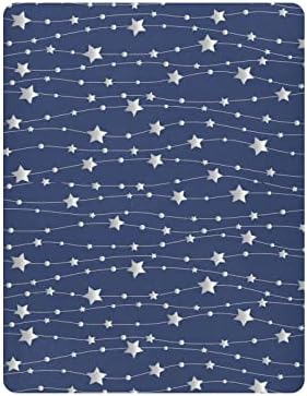 Сините starsвезди брановисти чаршафи за девојчиња за момчиња пакуваат и играат чаршафи за дишење мини чаршафи за креветчиња