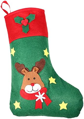 Прекицом Божиќни украси Божиќни чорапки Божиќни почувствувани чорапи за подароци 14,5 инчи Божиќна забава Фаворизирање на ирваси