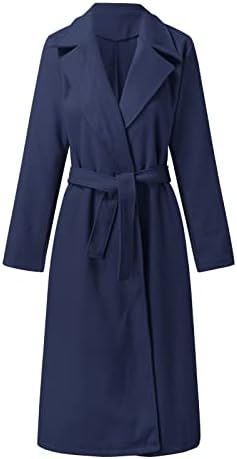 Оанко Зимски палта за жени, плус големина датум ноќни врвови жени гроздобер долг ракав пролетен удобен удобен палто