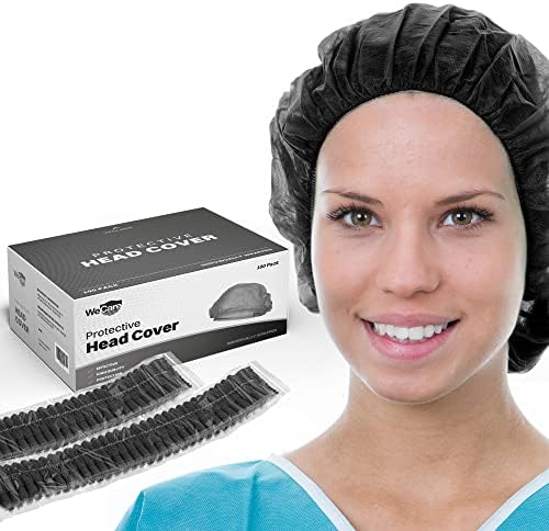 Мрежи за коса услуги за храна, 100 пакувања индивидуално завиткани за еднократна употреба на буфантна мрежа за жени и мажи - хируршка