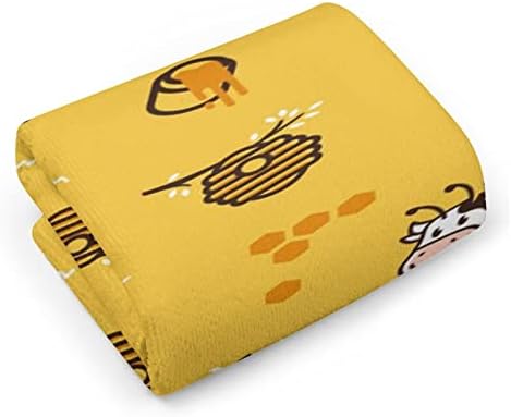 Среќна крава пчела мед кошница со крпи за лице Премиум крпи за миење крпи за хотелска бања и бања