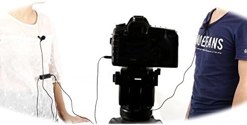 Movo LV20 Двоен Лавалиер Микрофон-Клип-На Сенасочен Кондензатор Интервју Микрофон Поставен За Камери, Камери и Рекордери