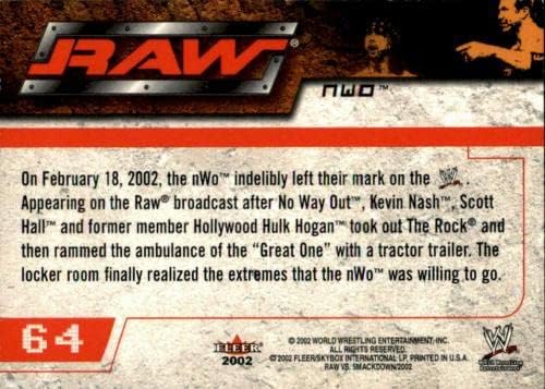 Х-Пак &засилувач; Кевин Неш Потпиша 2002 Флер WWE Картичка 64 nWo-Автограм Борење Картички