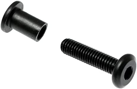 Завртка за завртки за дупка од 5/16 инчи DZS Elec 10 сетови M6X25mm црн машки јаглероден челичен појас за врзување на кожени за