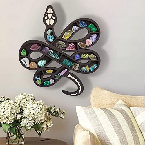 Орнамент најголемиот дел креативна уметност дрвена змија за складирање на кристали за складирање дома украси девојки украси