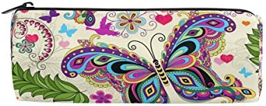 U живот гроздобер хипи пеперутка пролетна лето цветни цвеќиња пенкало молив држач за торба торбичка чанта козметички торби за шминка