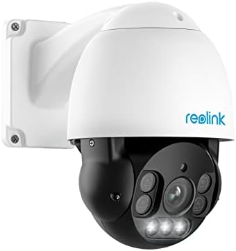 Reolink 4K PTZ надворешна камера, POE IP Home Security Sucvelance, 5x оптичко зумирање автоматско следење, ноќно гледање во боја, двонасочен разговор,
