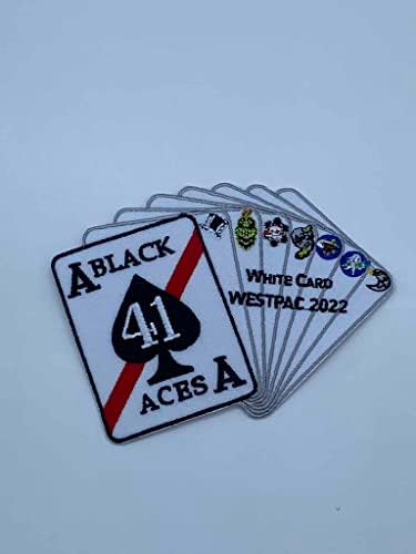 VFA -41 Black Aces White Card Westpac 2022 Patch - пластична поддршка