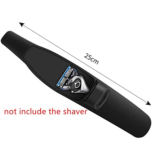 2 парчиња мажи за бричење на жилет за бричење преносни прирачни за складирање на патувања со силиконски капак