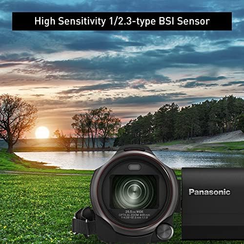 Panasonic Full HD Видео Камера Камера, 20x Оптички Зум, 1/2, 3 Инчен Bsi Сензор, HDR Снимање, Wi-Fi Паметен Телефон HC-V785