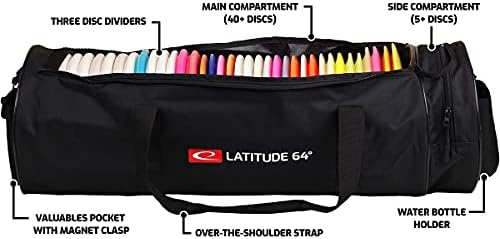 Latitude 64 Вежбање пакет за голф торба за голф | Вежбајте торба за голф Фризбе | Има 45+ дискови за голф | Совршено за подобрување на вашата игра