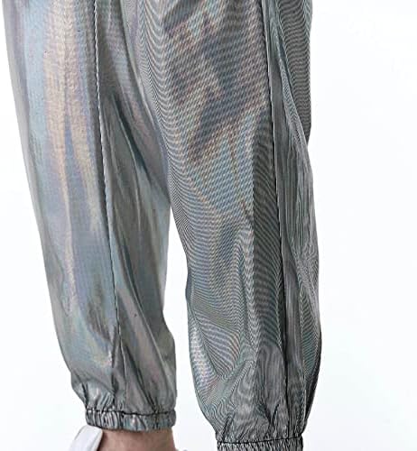 Машки џемпент модни модни секвенци дното на дното на клубот, џогер фитнес, пантолона, еластична чипка на улична панталона од