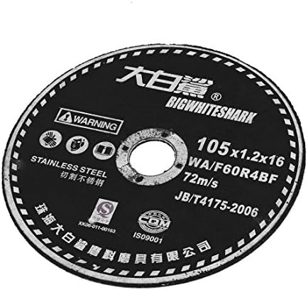 AEXIT 105MM X додатоци за сандер 16мм x 1,2 mm тркалезен не'рѓосувачки челик мелење додатоци за дијамантски дискови и делови од тркала црно