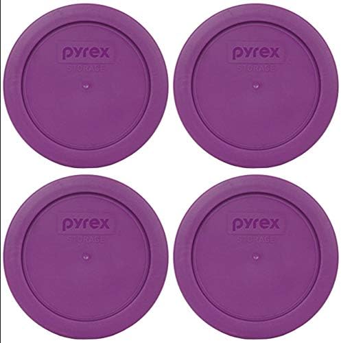 Пирекс 7200-КОМПЈУТЕР 2-Чаша Трн Пурпурна Пластична Храна За Складирање Капак, Направени ВО Сад-4 Пакет