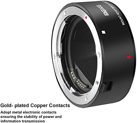 Адаптер за метални леќи Meike EF-EOSR Auto-Focus Mount Converter за леќи Canon EF/EF-S до EOS-R EOS-RP R5 R6 R7 R10 C70 и црвени комодо