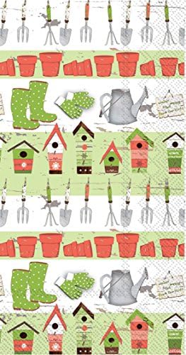 Прославете го домот Деби Тејлор-Керман со 3-хартиени крпи за хартија/салфетки за банкет, градина, 16-броеви