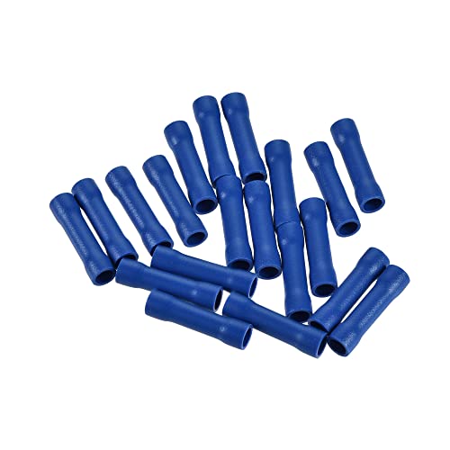 Uxcell Wire Crimp Connectors Комплетно изолирани најлонски сини за 16-14 AWG 20 парчиња