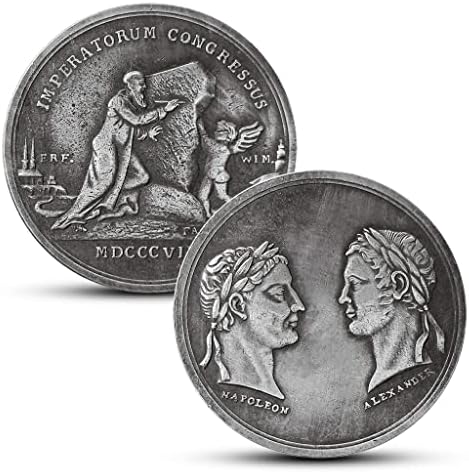 Медал На Тајната Средба На Наполеон И Александар Светска Историја Мистерија Античка Колекција На Странски Монети