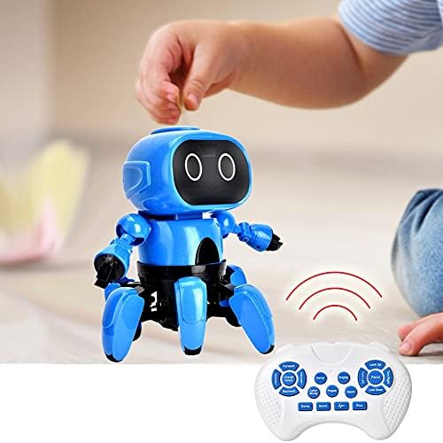 Drfeify Rc Електричен Робот Играчка, Поддржува 5 Режими DIY Собрани Електричен Робот Инфрацрвена Пречка Избегнување Робот Играчка