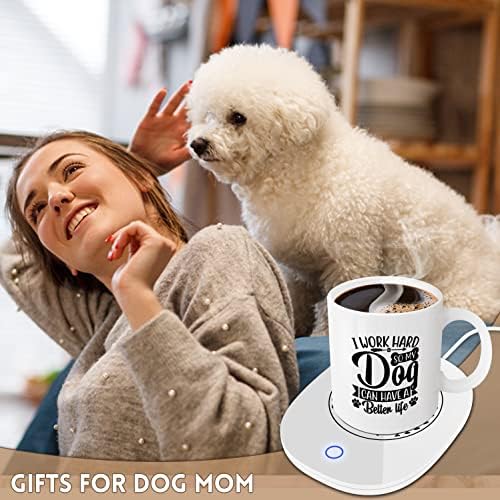 Куче мама подароци за жени-кугла мама подароци одлична кригла потопло сет-мајки ден кучиња подароци паметни потопли термостати со