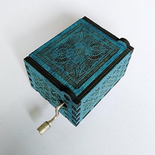 Fnly 18 белешка врежана тематска музичка кутија на Дејви oneон, антички врежан рачен подарок за музички кутии, сина