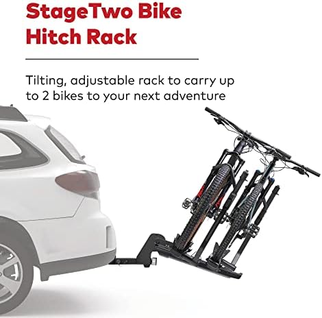 Јакима, Stagetwo 2 , Премиум фиока за велосипедска решетка, масна гума, BMX, стил на платформа за 2 велосипеди, навалување, антрацит