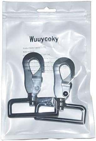 Wuuycoky Black 2 Внатрешен дијаметар Д прстен Голем јастог јастог спојки вртливите куки за прицврстување на куки од 2