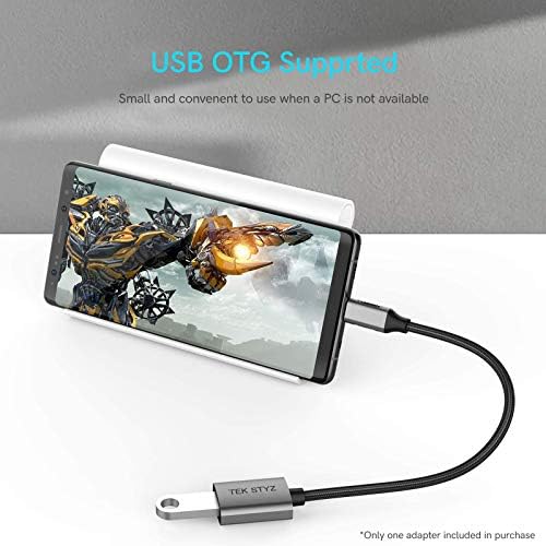 TEK Styz USB-C USB 3.0 адаптер компатибилен со вашиот ICEmobile G3 OTG Type-C/PD машки USB 3.0 женски конвертор.