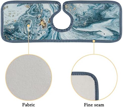 Кујнска тапа Абсорбента Мат 3 парчиња Апстрактна мермерна текстура тапа за мијалник за мијалник