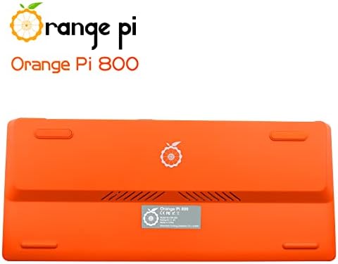 Портокал ПИ 800 Шест-јадрен 64 битни 4 GB RAM WiFi Bluetooth 5.0 Компјутер за компјутерски тастатура со 64 GB EMMC, Run Android,