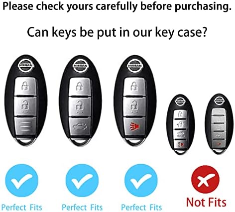 За Nissan Key FOB покритие две различни додатоци на тастатурата за тастатура 5 бои TPU клуч за клучеви за копчињата Nissan 3/4/5