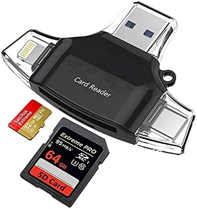 Boxwave Smart Gadget компатибилен со Orbic AirSurf Wi -Fi - читач на картички AllReader SD, MicroSD картички SD Compact USB за Orbic AirSurf Wi