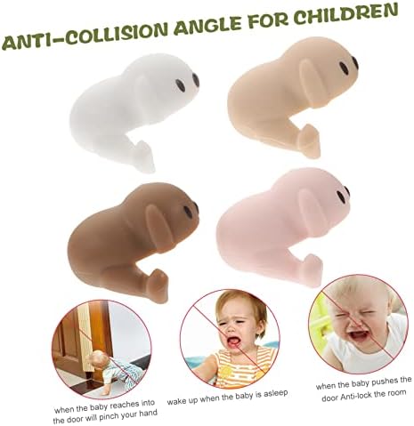 Doitool 8 парчиња детски анти-судир агол за бебиња мебел масички за бебиња силиконски агол заштитник агол заштитници за бебиња за заштита на агол на аголни чувари