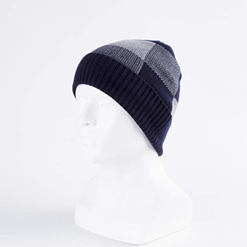 Langzhen Дебела топла зимска гравчиња класична дневна плетена капа мека капа за истегнување на жените