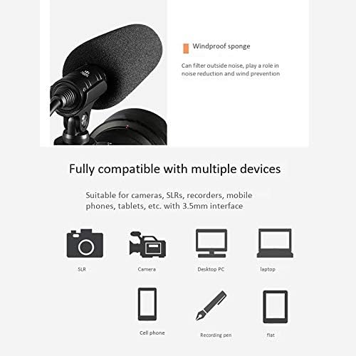 Микрофон 3.5 Mm SLR Камера Микрофон Посветен Мини Микрофон Снимање Во Живо Микрофон Може Да Се Користи За Дигитална Настава
