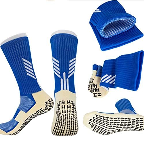 LMMDDP 5 пара разнобојни не-лизгачки мачки фудбалски чорапи со велосипедски спортови чорапи најлон дишејќи чорапи