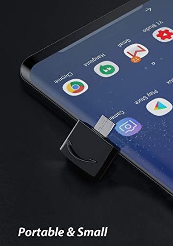 USB C женски до USB машки адаптер компатибилен со вашиот Samsung Galaxy Z Flip за OTG со полнач за тип-C. Користете со уреди за експанзија како