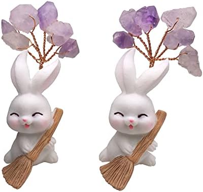 2pack Кинески хороскопски фигурини зајаци персонализирани симпатични зачудувачки зајаци статуа скулптура скулптура колекционерски