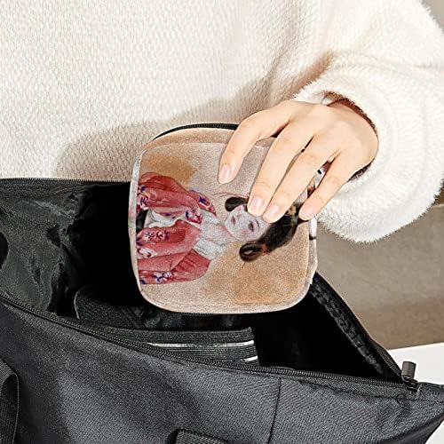 Оријукан санитарна торба за складирање на салфетка, преносна менструална подлога за патенти, торбичка за складирање на тампон за жени девојки,
