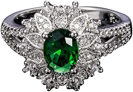 Креативни додатоци со висок крај луксуз целосен дијамант микро сет циркон прстен за прстен за прстен на прстенот 7