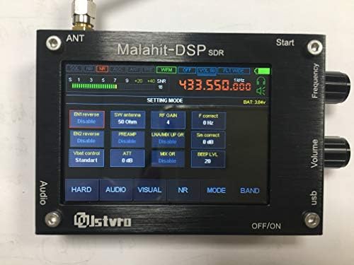 Malahit DSP SDR приемник 50kHz-2000MHz 2GHz регистриран 3,5 инчен допирен LCD екран