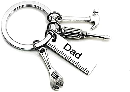 Клучен ланец за мажите со приврзок за клучеви со шрафцигер за шрафцигер за шрафцигер за Денот на таткото на таткото