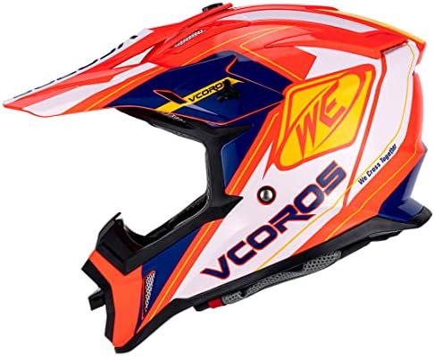 VCOROS возрасни мотокрос шлемови ATV Dirtbike BMX MX Offroad Adventure UTV SHEALMES DOT Одобрено